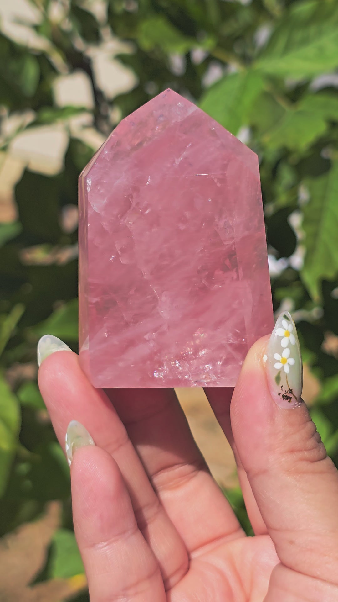HQ Brazillian Rose Quartz Tower T13