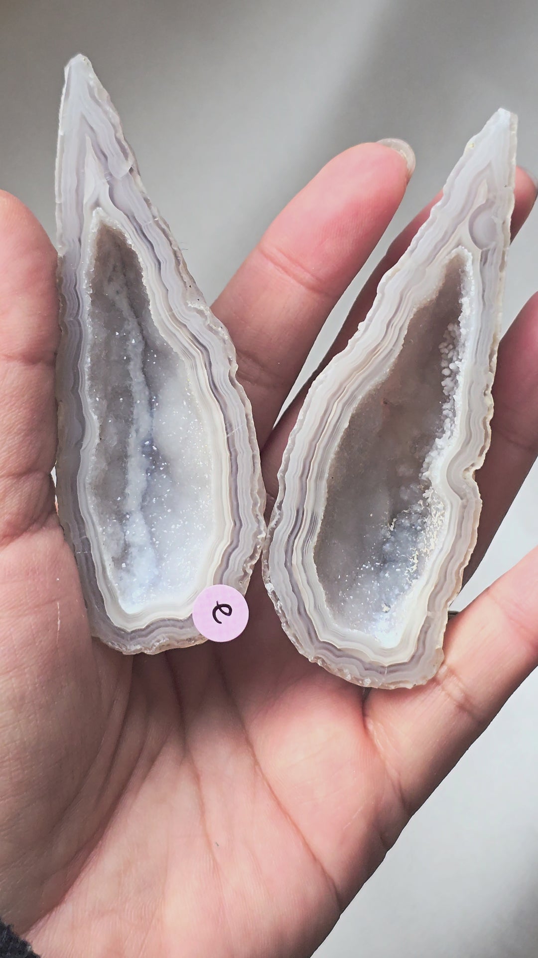 Green Lee Agate 🧚‍♀️ Pair "Melian" e