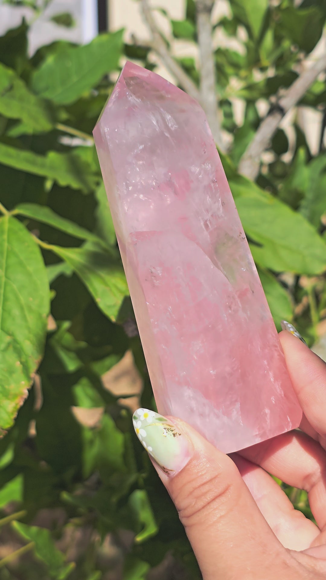 HQ Brazillian Rose Quartz Tower T5