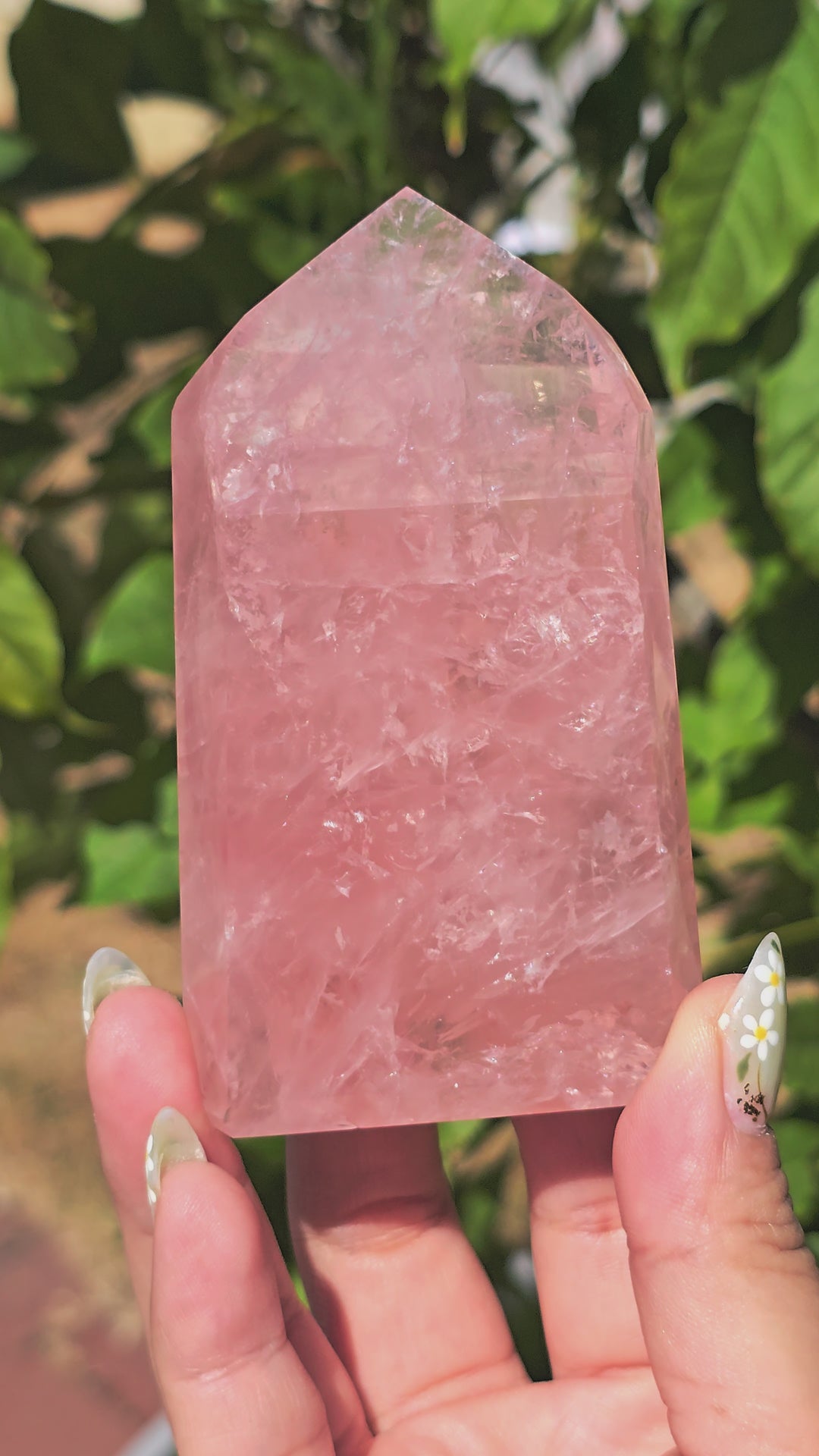 HQ Brazillian Rose Quartz Tower T8
