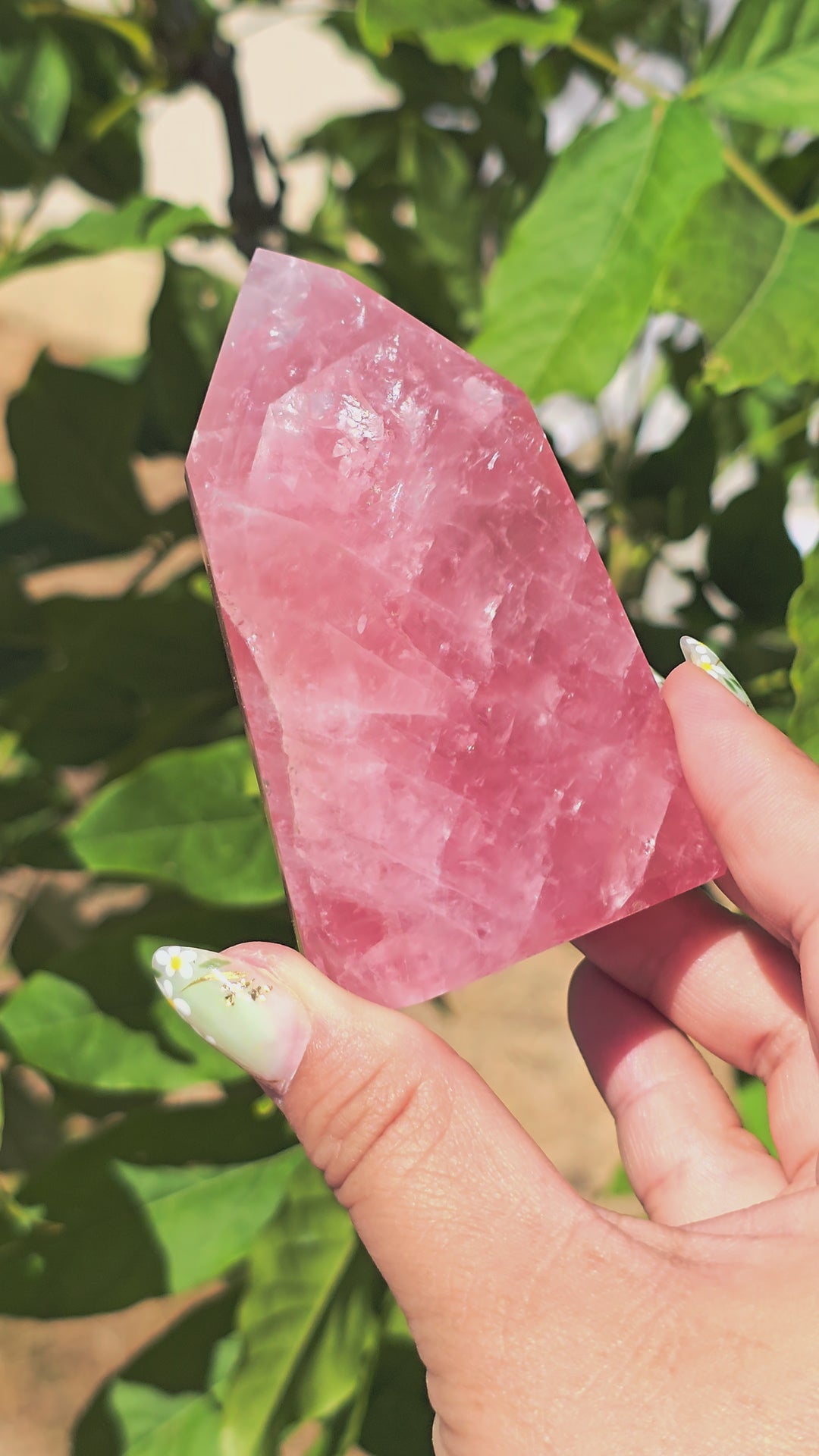 HQ Brazillian Rose Quartz Tower T10