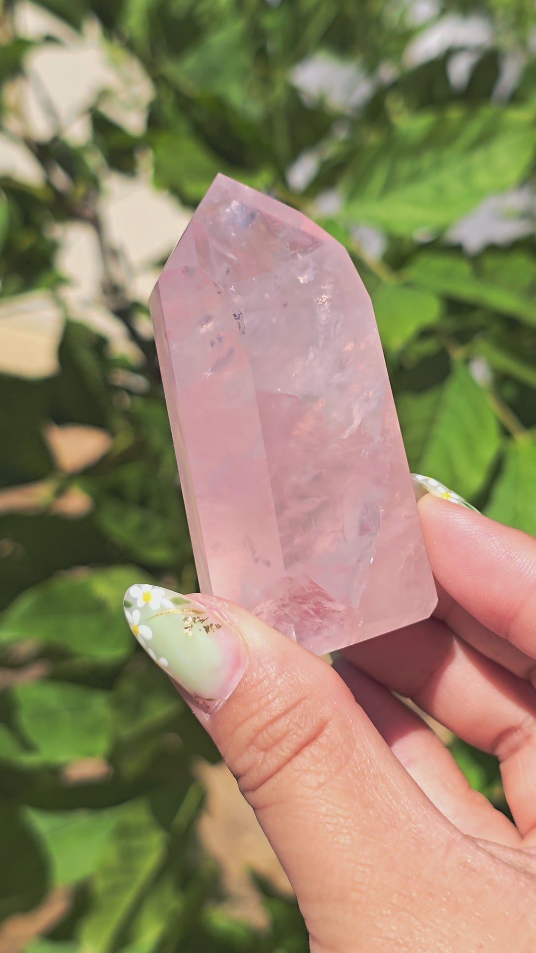 HQ Brazillian Rose Quartz Tower T14