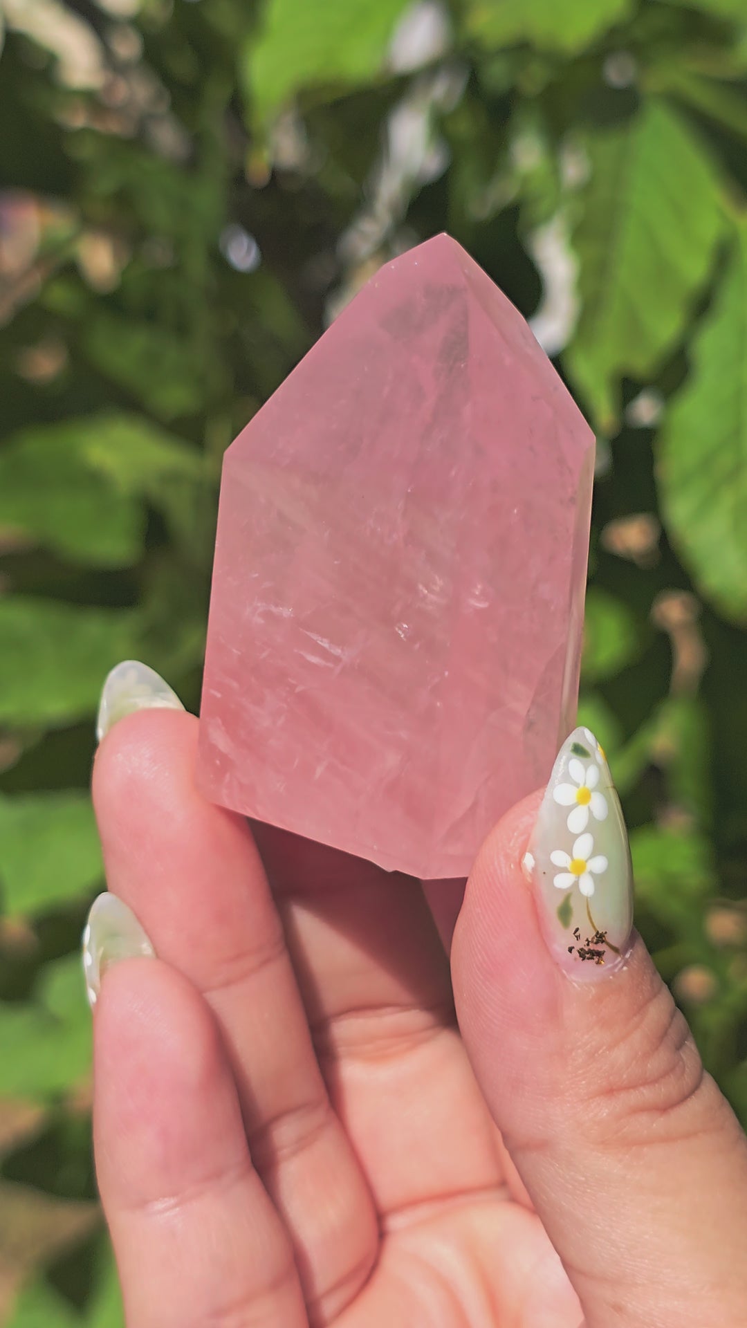 HQ Brazillian Rose Quartz Tower T18
