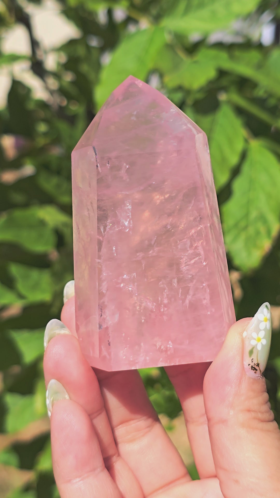 HQ Brazillian Rose Quartz Tower T12