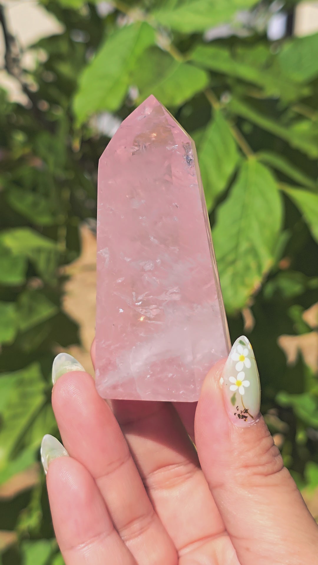 HQ Brazillian Rose Quartz Tower T19
