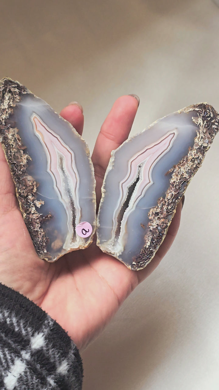 Green Lee Agate 🧚‍♀️ Pair "Arwen" a