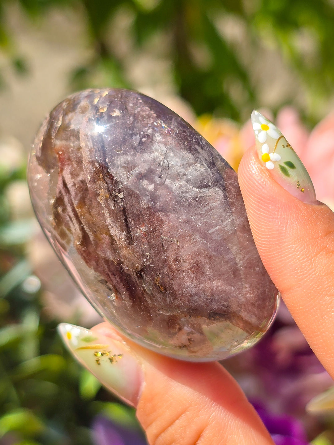 Garden Quartz Lens with Rutile B