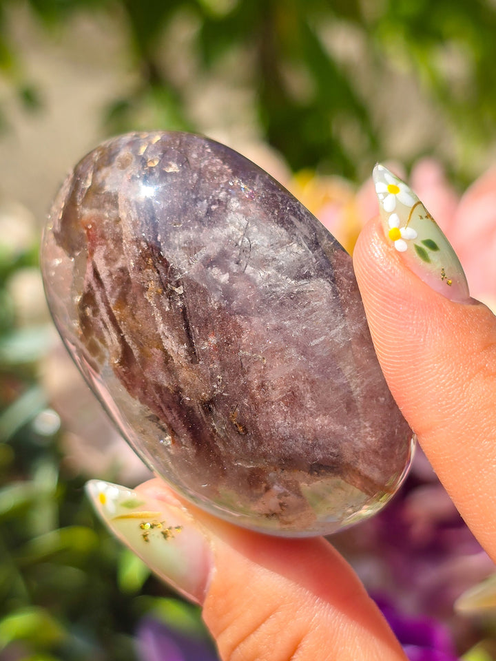 Garden Quartz Lens with Rutile B