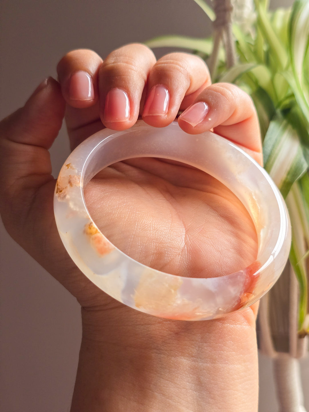 Daydream Flower Agate Bangle
