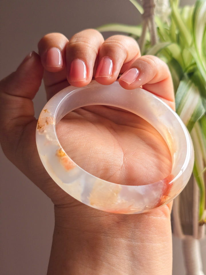 Daydream Flower Agate Bangle
