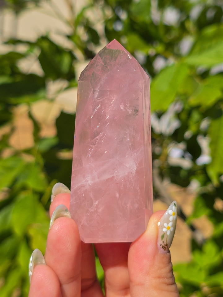 HQ Brazillian Rose Quartz Tower T15