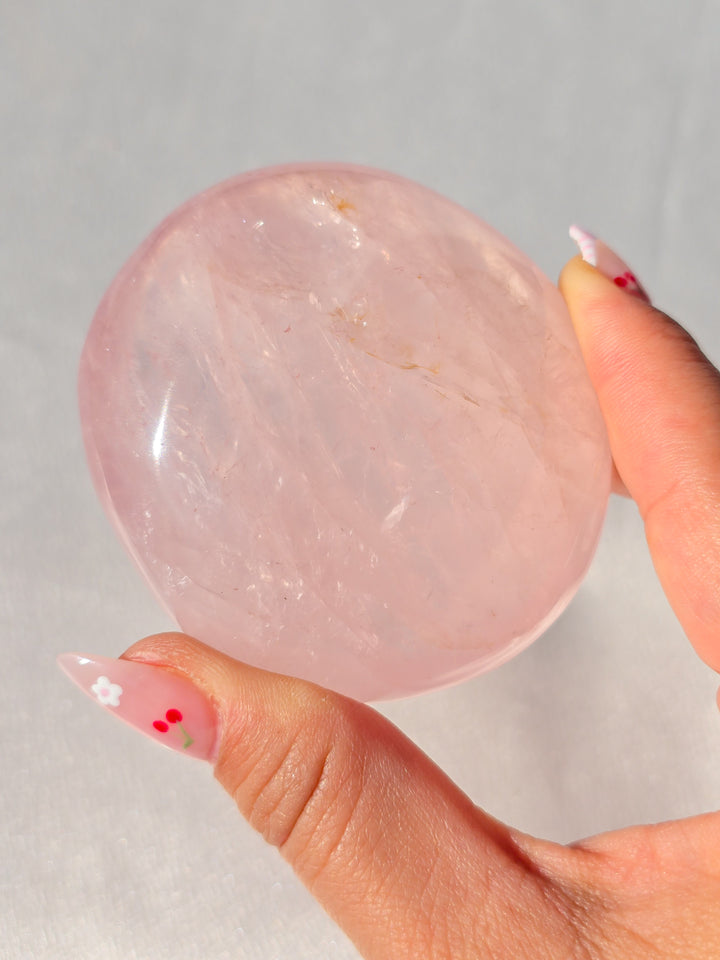 Rose Quartz Palmstone A