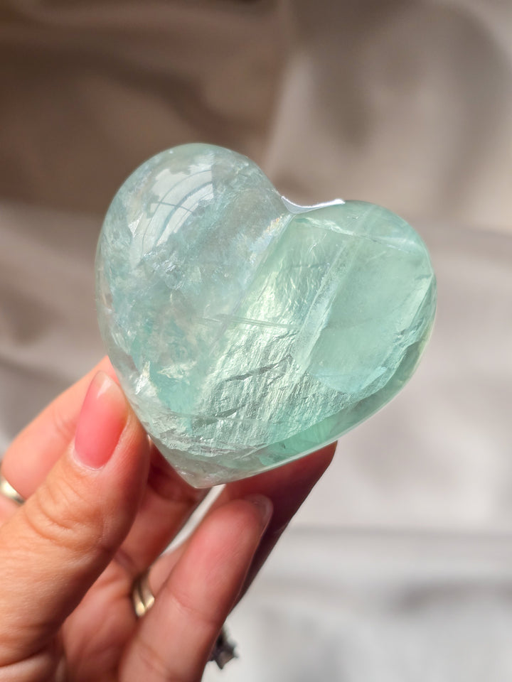 Mexican Fluorite Puffy Heart D