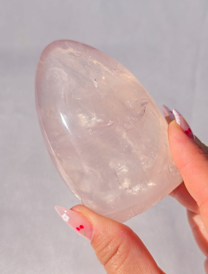 Girasol Rose Quartz Freeform E