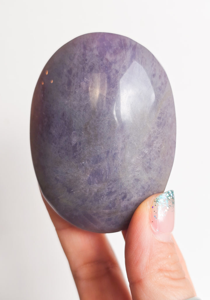 Lavender Rose Quartz Palmstone