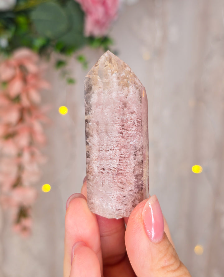 Pink Lemurian Quartz Towers