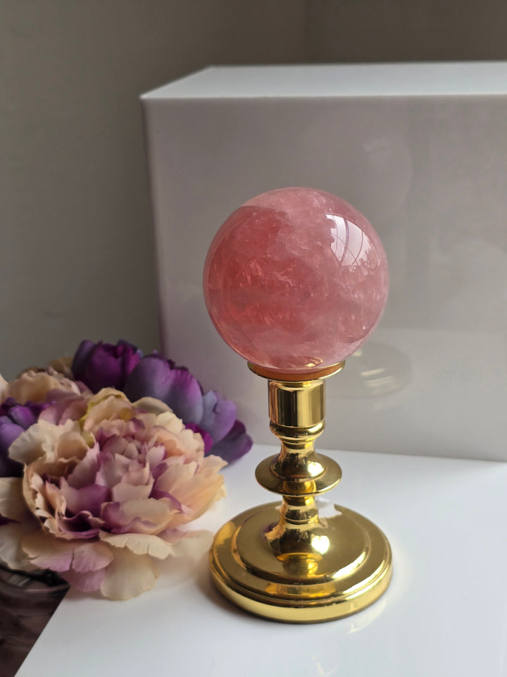 HQ Brazillian Rose Quartz Sphere "A"