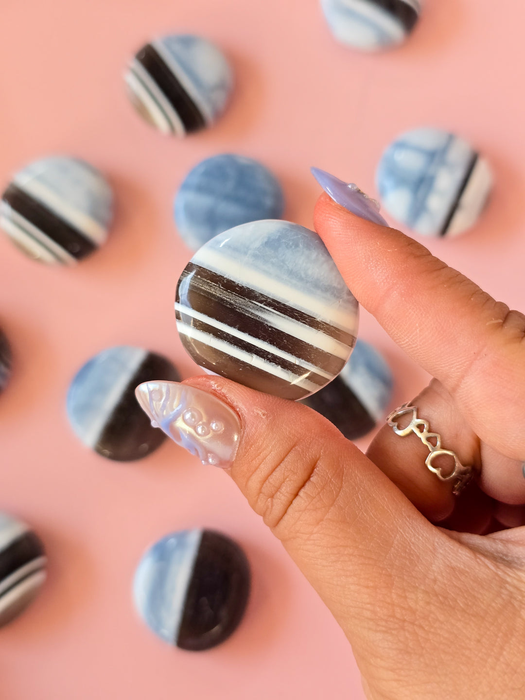 Blue Opal Mini Flat