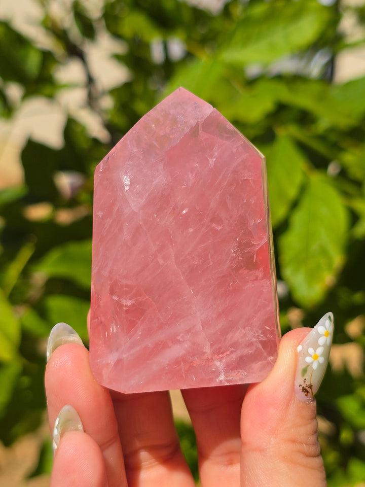HQ Brazillian Rose Quartz Tower T13