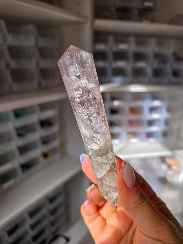 Bi-Colored Prasiolite DT from Brazil