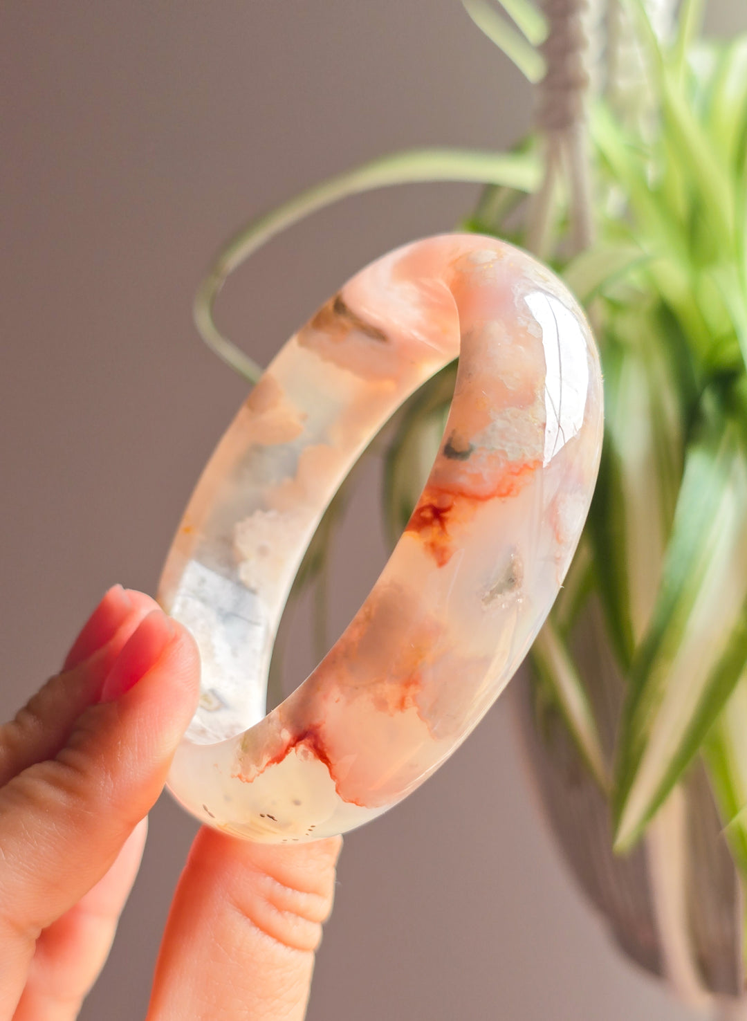Daydream Flower Agate Bangle B