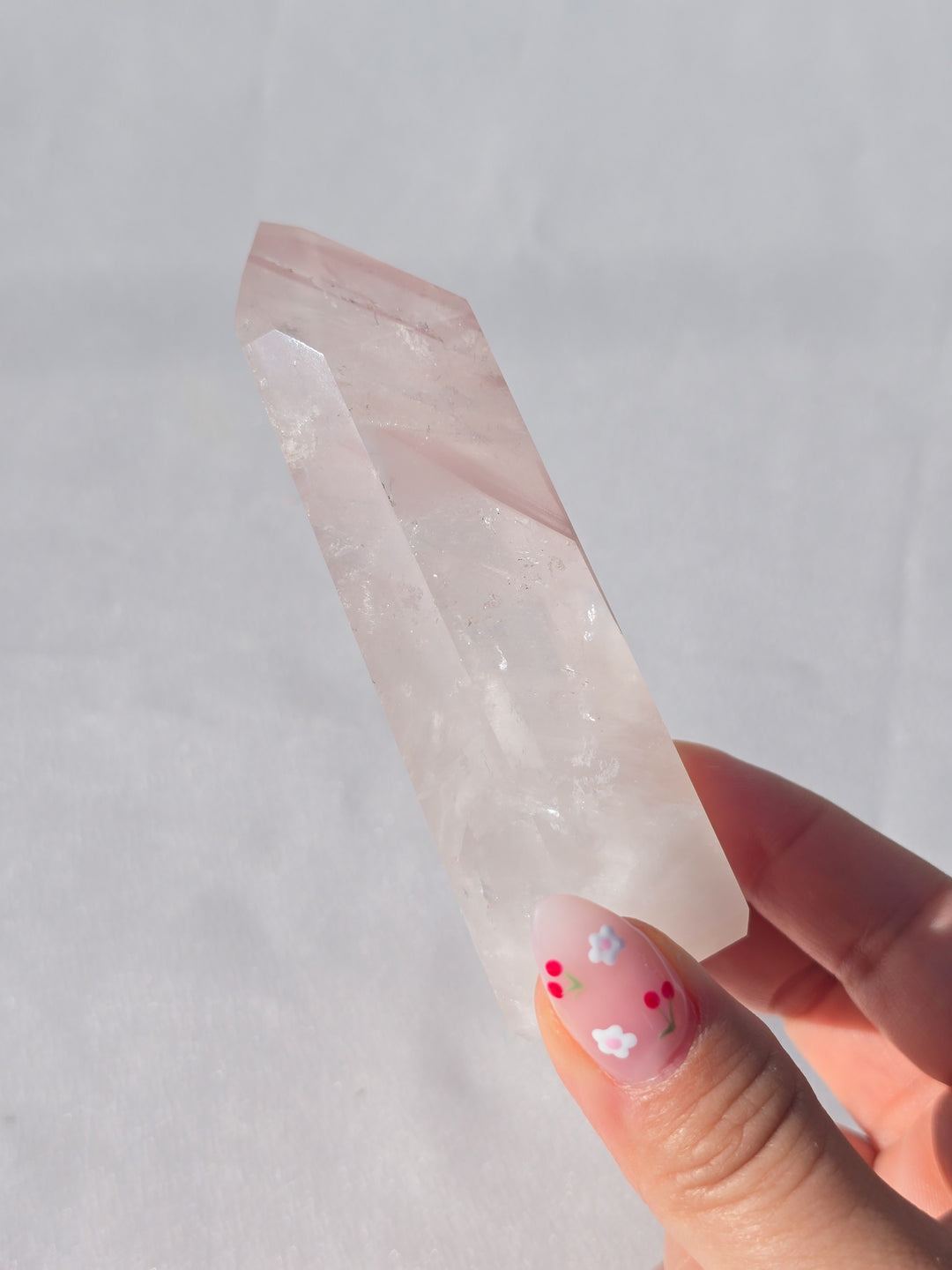 Pink Lithium Quartz Tower A