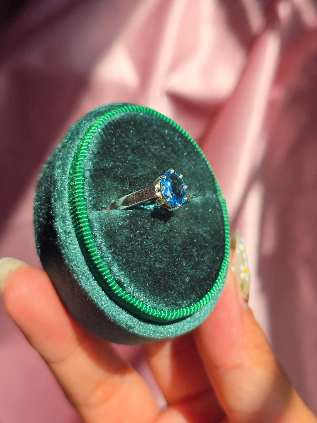 Summer 🌊 Court Topaz Ring size 8