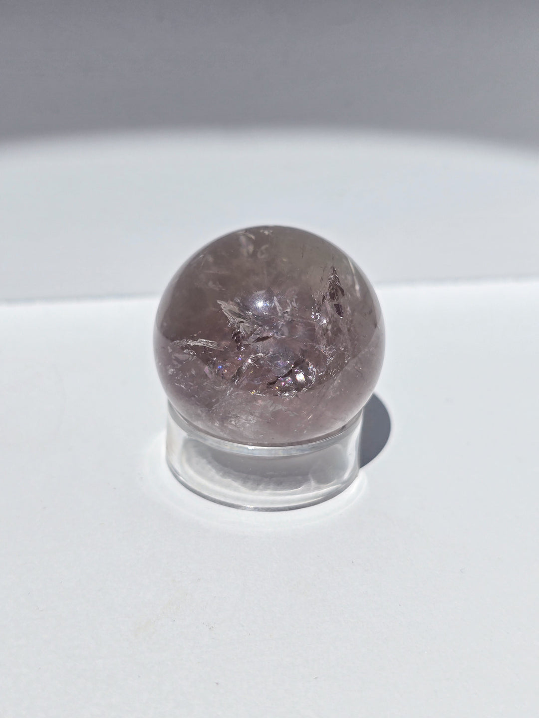 Bi-colored Brazillian Amethyst Sphere d