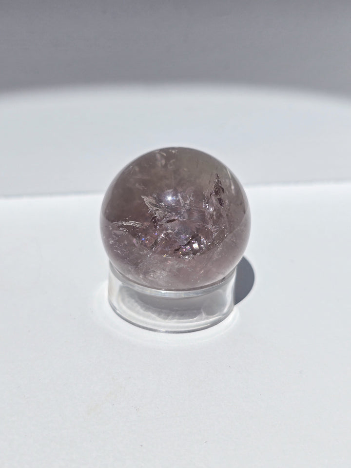 Bi-colored Brazillian Amethyst Sphere d