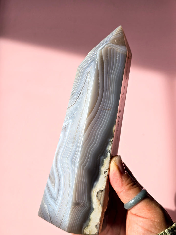 Road Map Banded Agate Tower