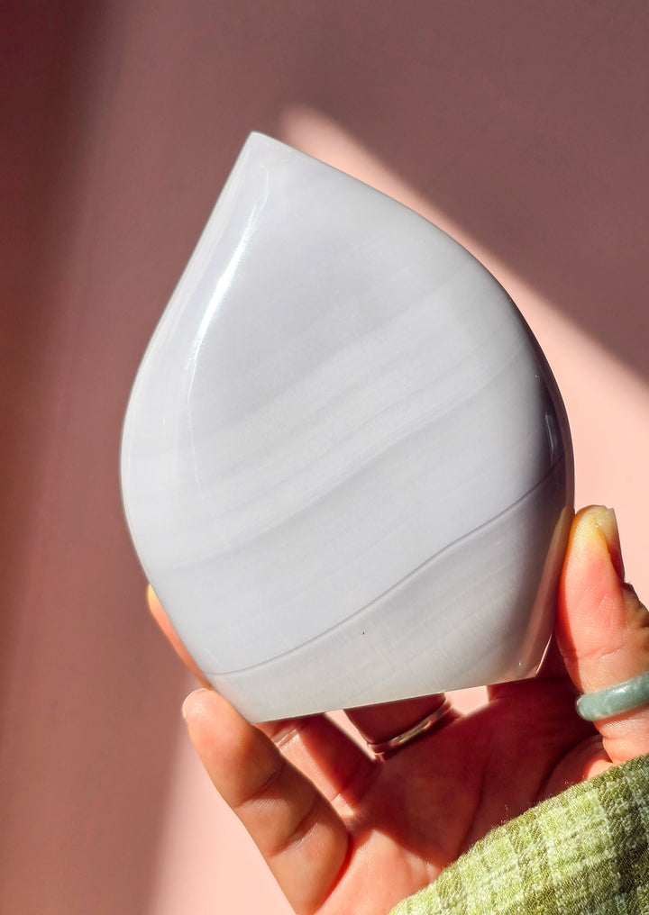 Lavender Fluorite Tear Drop B