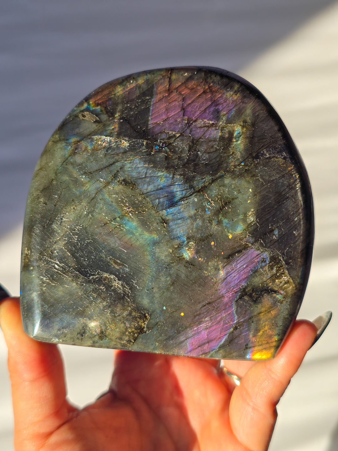 Sunset and Mermaid Flash Labradorite Freeform