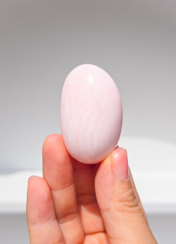 Peruvian Pink Mangano Calcite Tumbles *UV reactive