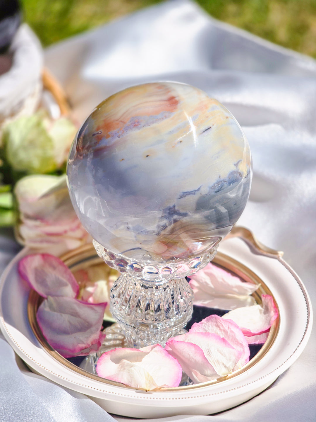 Zebra Jasper Statement Sphere C