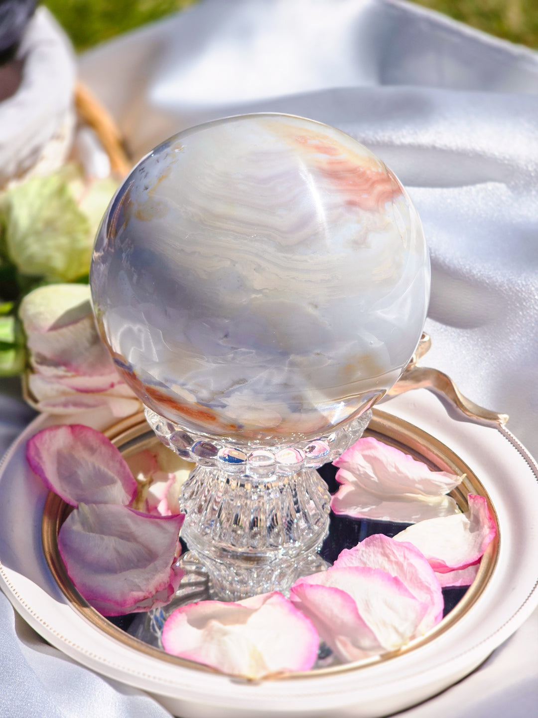 Zebra Jasper Statement Sphere C