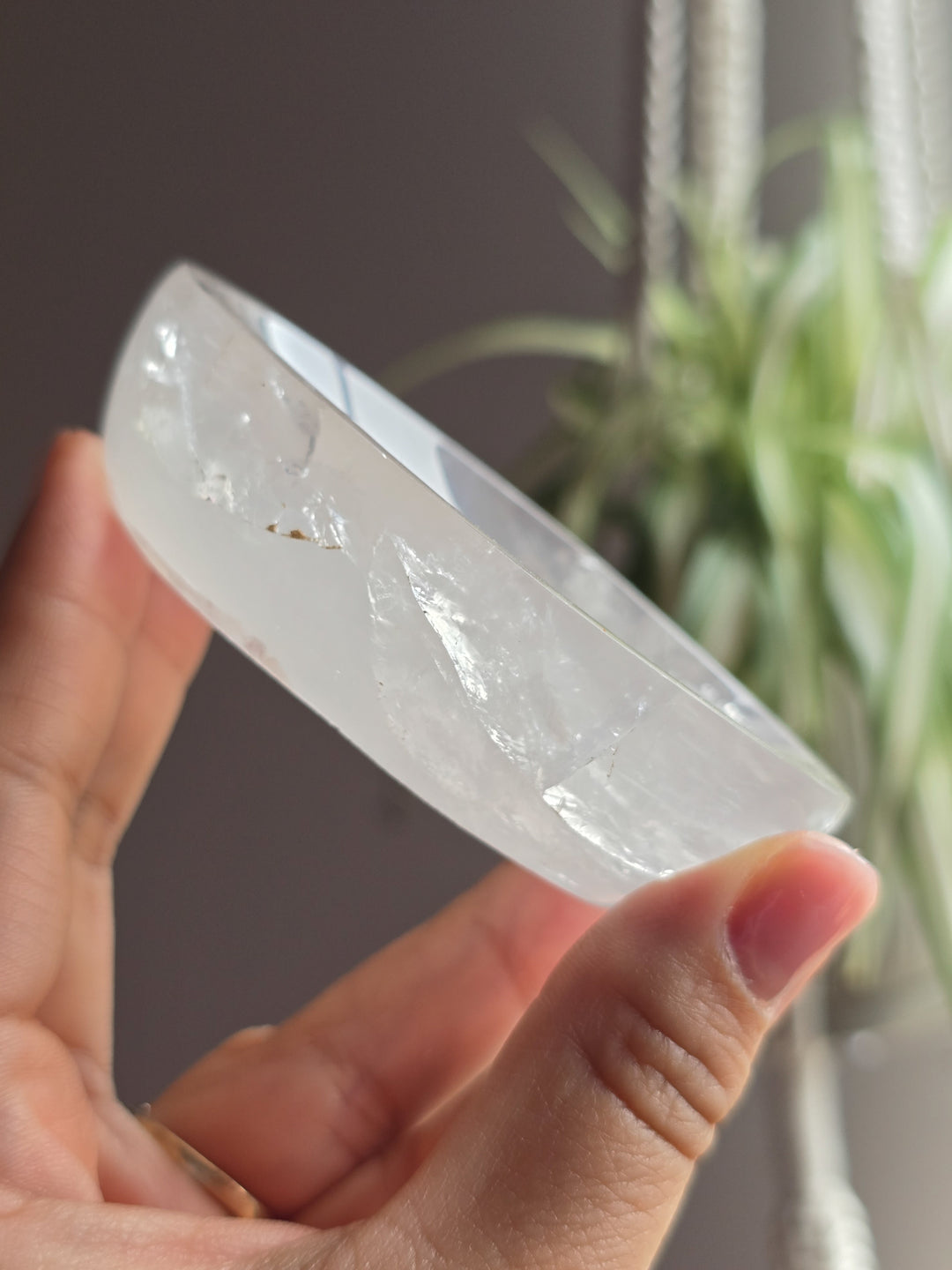 Clear Quartz Trinket Bowl B