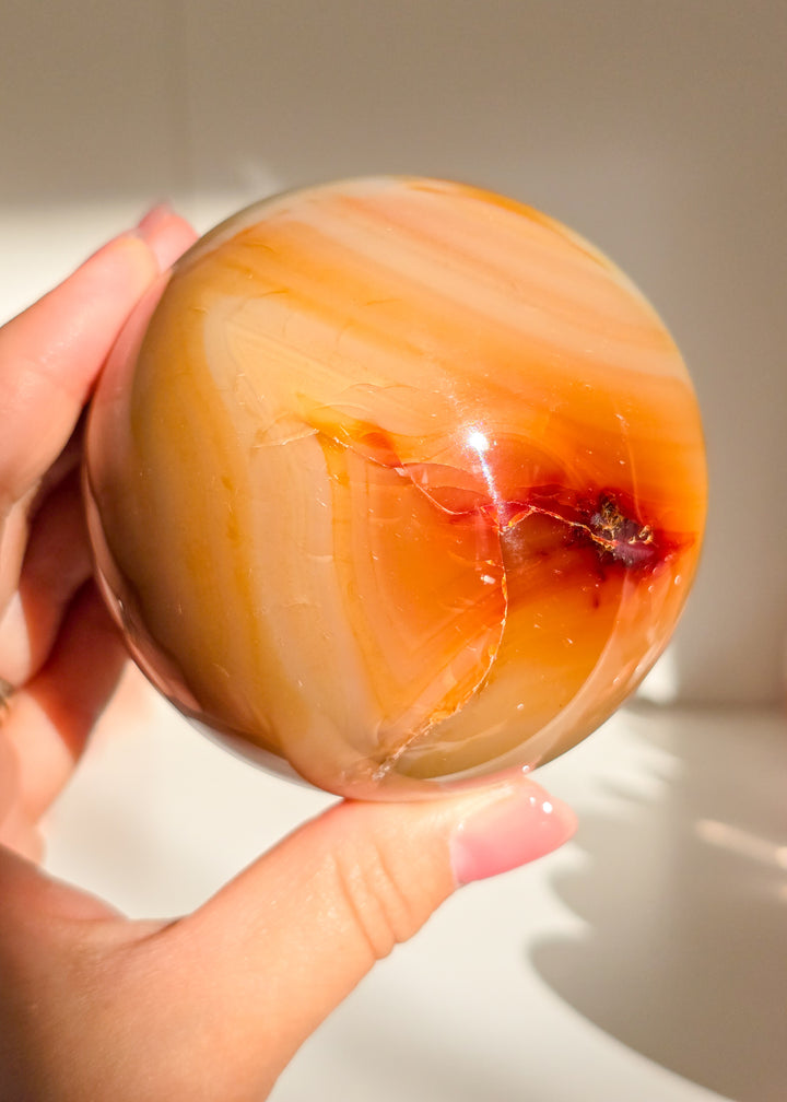 Creamy Carnelian Sphere D