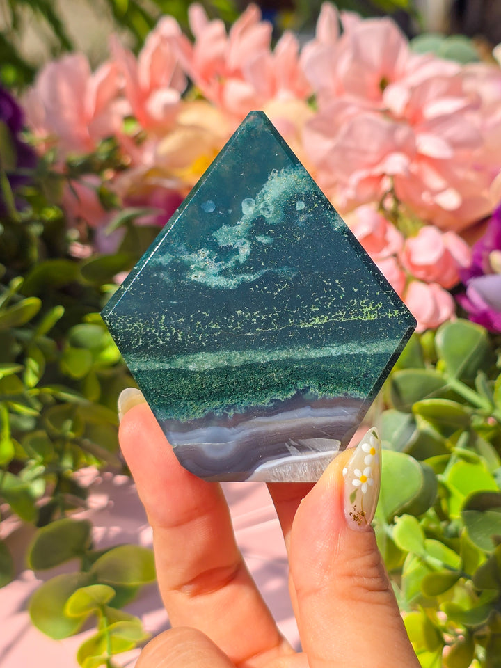 Moss Agate Diamond