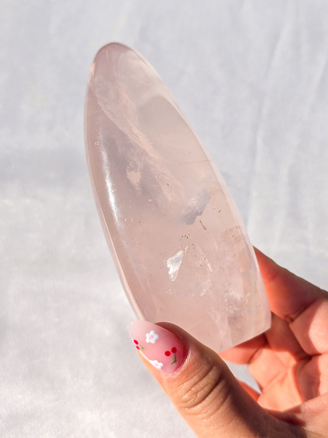 Girasol Rose Quartz Freeform B