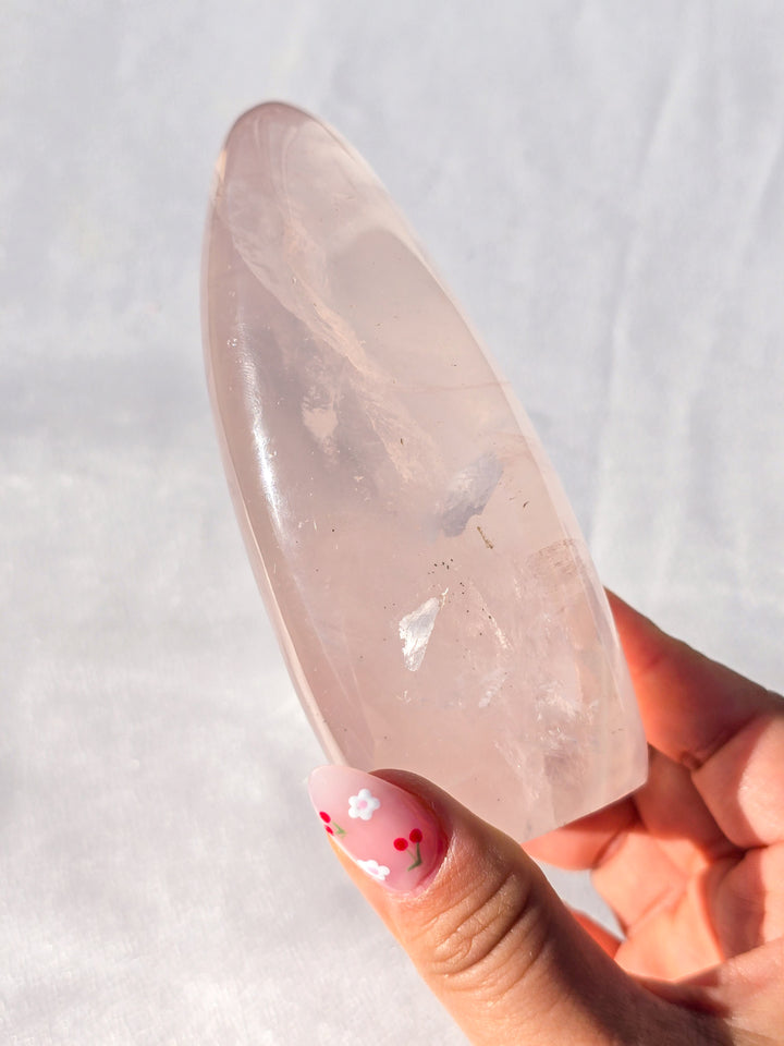 Girasol Rose Quartz Freeform B