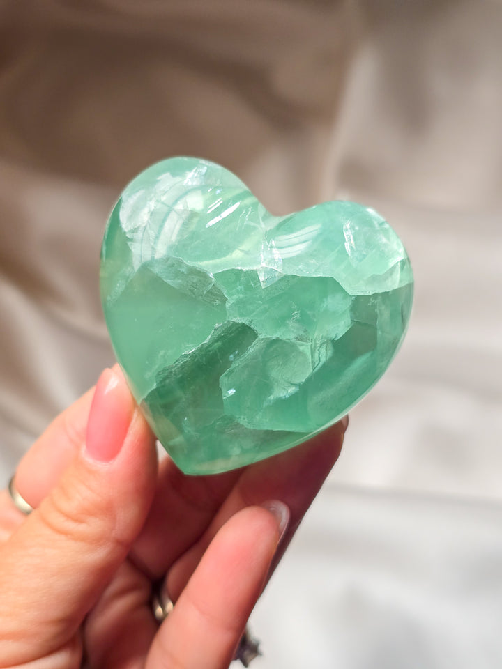 Mexican Fluorite Puffy Heart B