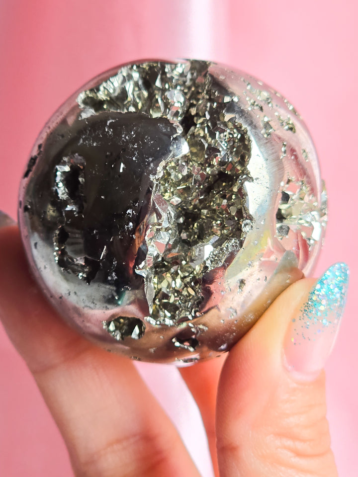 You Pick, Druzy Pyrite from Peru Sphere