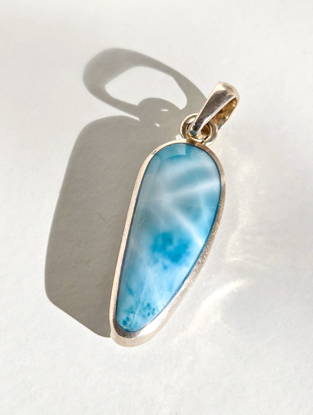 Larimar Sea Tear Pendant (b)