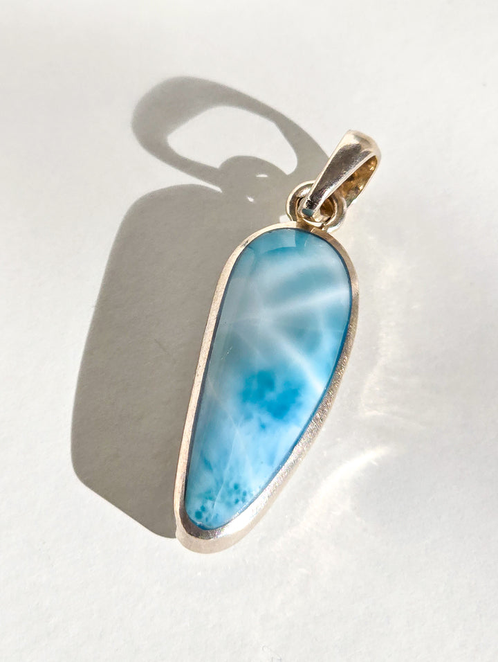 Larimar Sea Tear Pendant (b)