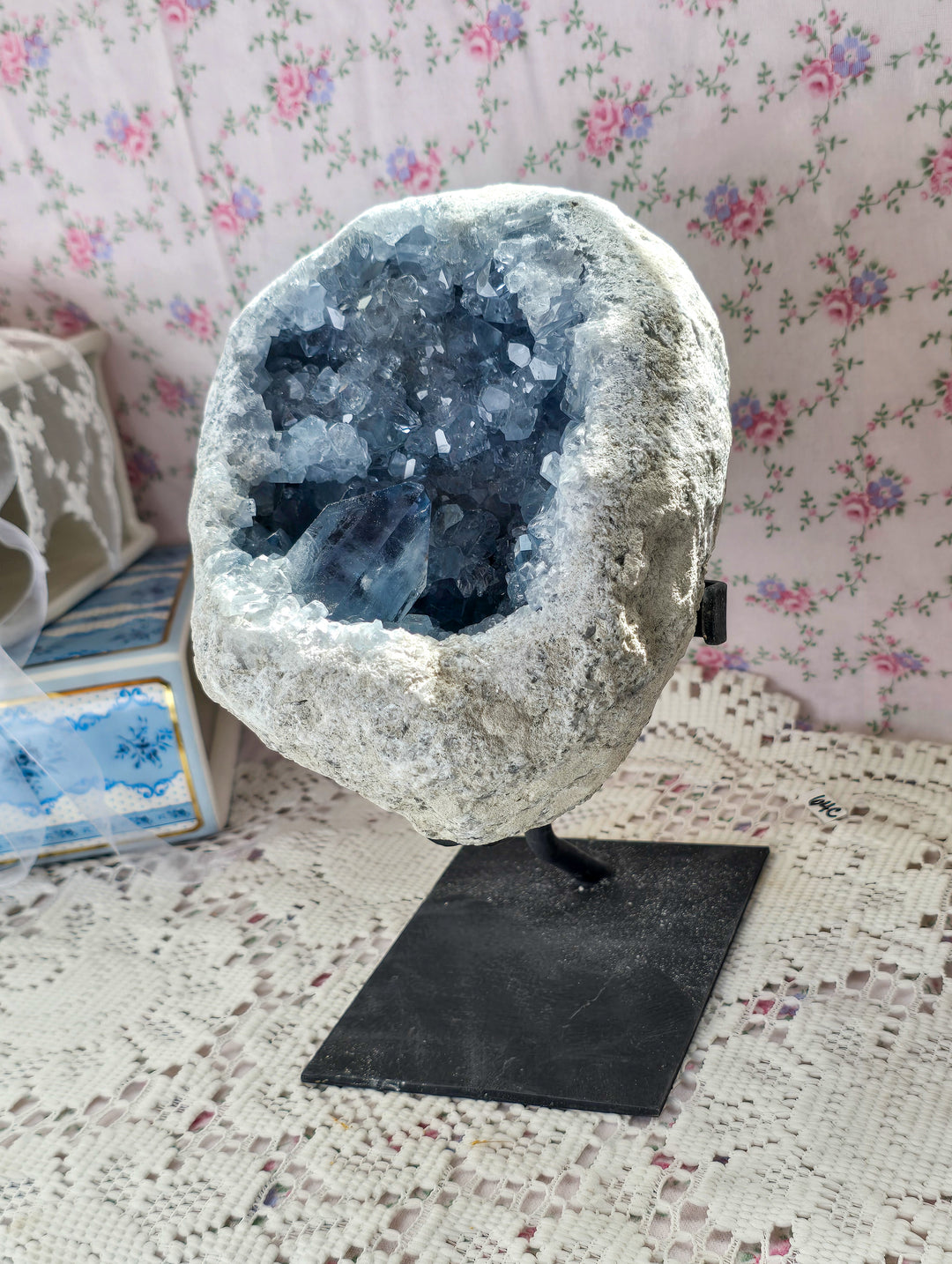 Celestite Statement on Stand A