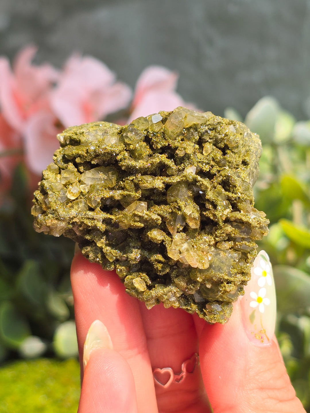 Fairy Forest Epidote with Quartz