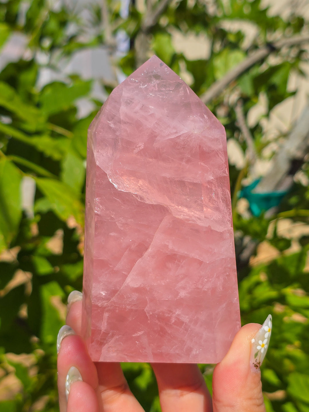 HQ Brazillian Rose Quartz Tower T2