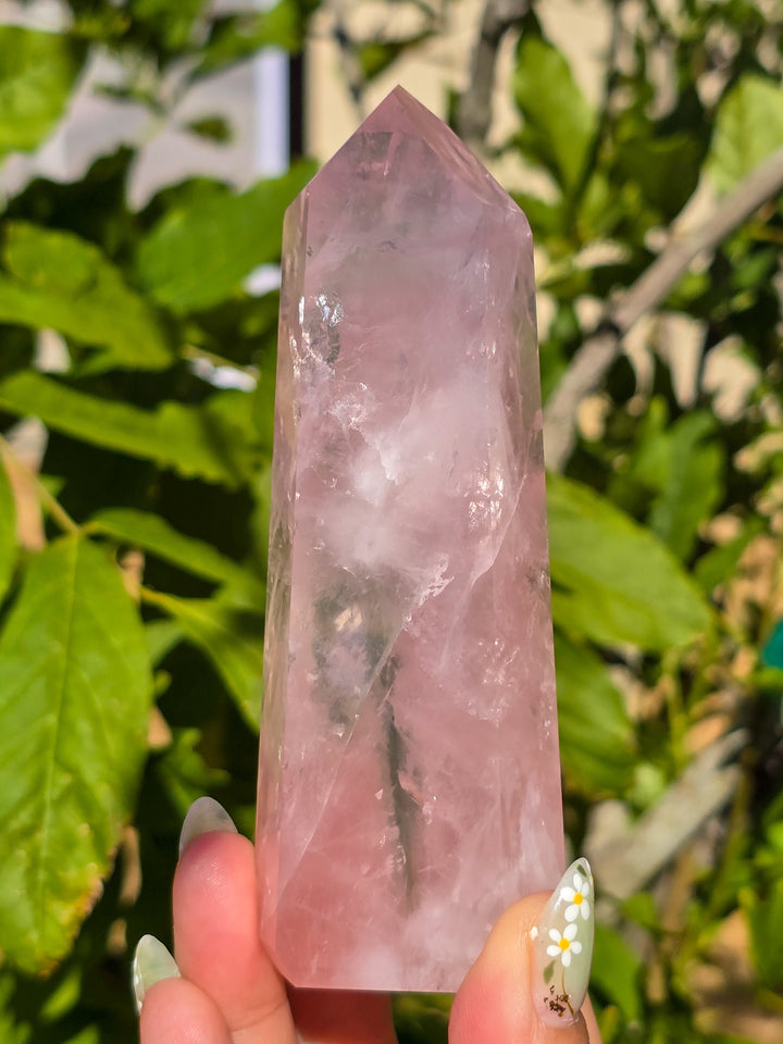 HQ Brazillian Rose Quartz Tower T5