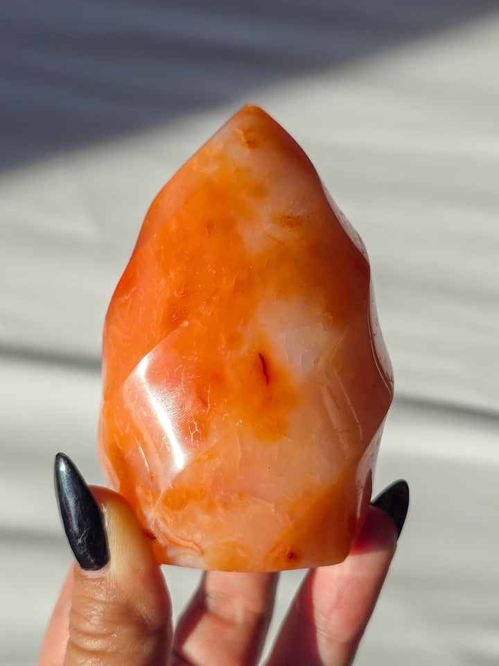 Imperfect Creamy Carnelian Flame