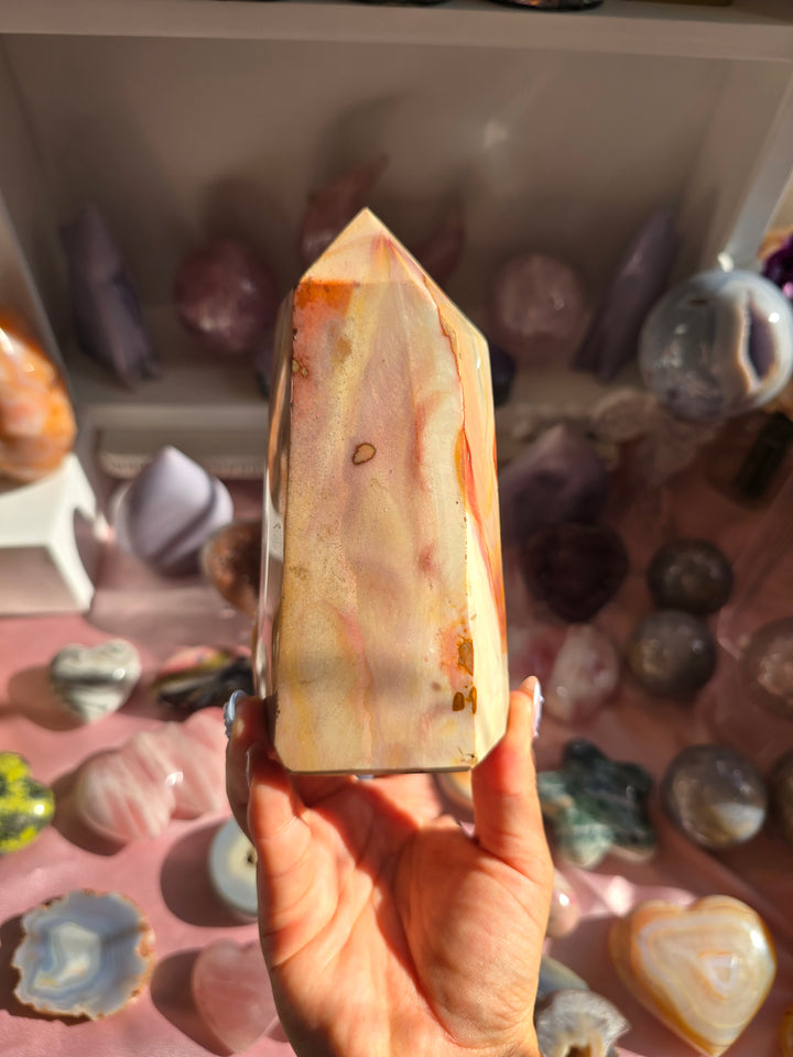 Pink Desert Polychrome Jasper Tower
